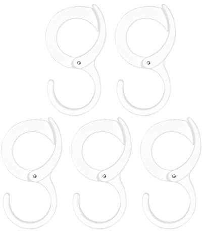 MAGICLULU Verstellbare Elastische Haken 5 Stück S-form Verschlusshaken Heimorganisation Küche Bad Bastelhaken