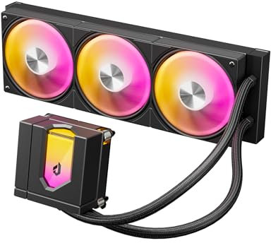 upHere E360KC Watercooling 360mm Refroidisseur CPU,Compatible AMD AM5 AM4 et Intel 1851 1700,AIO 360mm Refroidisseur d’Eau Tout-en-Un Performant avec Ventilateurs,Installation Facile et Silencieuse
