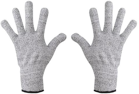 BORDSTRACT Cut Resistant Gloves, 1 Pair Level 5 Protection Safety Kitchen Cutting Gloves, Machine Washable, for Oyster Shucking, Wood Carving, Gardening, Mandolin Slicing, Industrial and More(M)