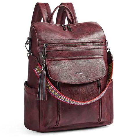 Laptopryggsäck för kvinnor 15,6 tum, reseläderryggsäck sjuksköterska lärare handbagage ryggsäck datorväska, professionell vattentålig högskola affärsarbete casual dagsryggsäck