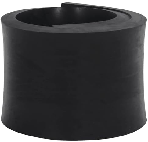 AJJHUUKI Bordure en caoutchouc pour chasse-neige pour pelouse et jardin Noir 80 x 15 x 2 cm