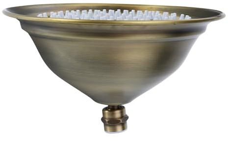 Ipetboom Soffione Doccia da Soffitto in Acciaio Inox 8 Pollici Colore Rame Vintage, Ugello Doccia Robusto per Bagno Casa e Hotel, Installazione Semplice e Resistente