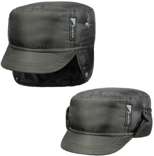 LIPODO Piumino Armycap con copriorecchie Uomo - Berretto Idrorepellente Foderato - Berretto da Uomo in Cotone - Cappellino Autunno/Inverno - Cappellino Invernale Oliva M (56-57 cm)
