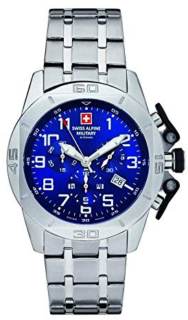 Swiss Alpine Military by Grovana Herren-Armbanduhr Chronograph 7063 Edelstahl 10 ATM