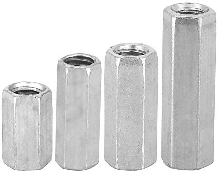 10 stücke Kupplungsmuttern Hex Lange Stange Hülsenmutter Kohlenstoffstahl Standoff M8 Gewinde Befestigungen(M8*30)