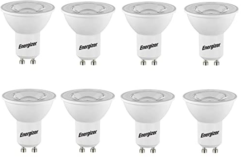 Energizer LED GU10 345LM 4.2W 4,000K (Cool White), Pack of 8