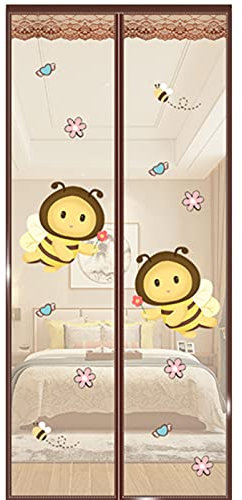 QIAOH Magnet Fliegengitter Balkontür Tür Insektenschutz 80x210cm, Fliegenvorhang Terrassentür, Magnetvorhang Fliegengitter, Fliegenschutz Tür Magnet (C 80x210cm)