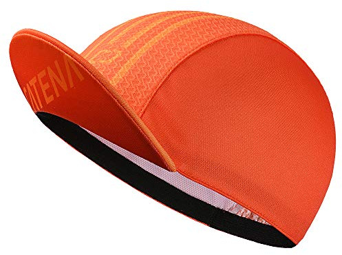 CATENA Cappellino da ciclismo per uomini e donne,Cappello da bicicletta traspirante,Sotto il casco per bici equitazione sport all'aria aperta, Arancione, Taglia unica