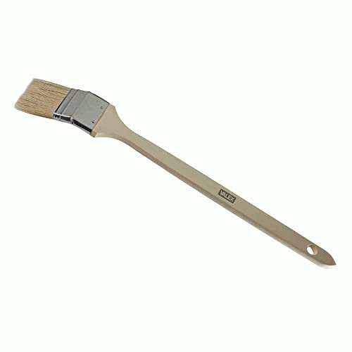 Pennello piegato per radiatore manico lungo in legno - 50 mm