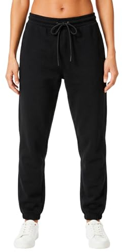 Light & Shade Pantaloni Jogging Donna Fleece – Joggers con Coulisse, Taglio Tapered e Tasche, Pantaloni Tuta Morbidi per Palestra Fitness Loungewear (Nero, S)