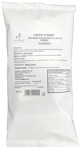 Almar Preparato in Polvere Orzo Solubile Senza Lattosio, Caffè Orzo Uso Professionale - 300 GRAMMI