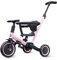 newyoo TR008 - Triciclo per bambini da 1 a 3 anni, per bambini e bambine, triciclo con parentesi scorrevole, con schienale e cintura di sicurezza, colore: Rosa