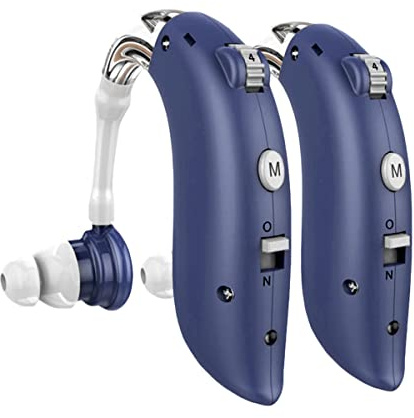 DELLONA High-Performance Hearing Aids for Seniors, OTC Rechargeable Hearing Aid for People with Severe Hearing Loss with Intelligent Noise Reduction (Pair), 4 Modes - Comfortable Hearing Aid devices for elderly, Over The Counter Hearing Aids