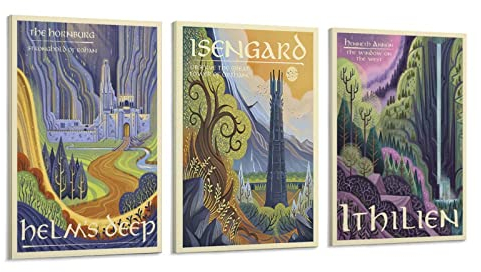 Vintage Reiseposter Herr der Ringe Filmposter Vintage Reise Poster Herr der Ringe Film Poster Vintage Reise Poster Herr der Ringe Film Poster Leinwand Kunst Poster und Wandkunst Bild
