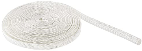 Rebower fibre Vetro Manicotto Cavo Isolato Protezione Tubo [per Applicazioni Ad Alta Temperatura] - 9.84Piedi-6mm / Bianco