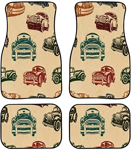 Universal Auto Fussmatte, Oldtimer Teppich Matten Premium Automatte Antirutsch Automatten Für Auto,SUV,LKW