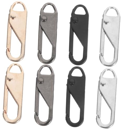 SHINEOFI 12stücke Teiliges Abnehmbarer Metallreißverschluss-zipper Für Taschen Universelle Langlebige Und Praktische Ersatzteile Gunmetal
