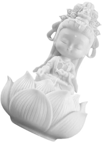 MAGICLULU Meditierende Buddha-Statue Für Meditationsdekoration Sitzende Zen-Skulptur Aus Kunstharz Buda-Statuen Und Figur Spirituelle Zen-Gartendekoration Für Die Inneneinrichtung