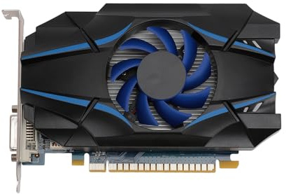 PUSOKEI Tarjeta Gráfica GT1030, Tarjeta Gráfica PCIE 2.0 de 2 GB GDDR5 64 bits, Tarjeta de Video para Juegos con Ventilador, Compatible con DirectX 12, Salida de Interfaz Multimedia DVI HD