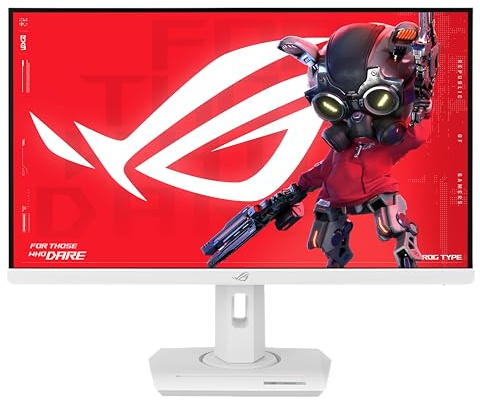 ASUS ROG Strix XG27ACG-W-Gaming-Monitor (68,6 cm (27 Zoll), 1440P, USB-C HDR, Weiß, QHD, 180 Hz, 1 ms, schnelles IPS, DCI-P3 95%, Extreme Low Motion Blur Sync, G-Sync-kompatibel, Stativsockel,