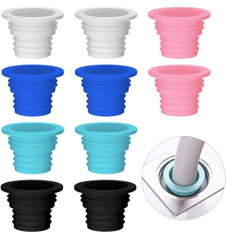 10 unidades de juntas antiolor de silicona para desagüe, tapón de drenaje de desagüe, tapón de desagüe de suelo, tapón de desagüe de lavadora, apto para inodoro, baño y cocina