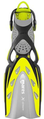 Mares X-Stream Geräteflosse Fersenbandflosse mit Bungee Straps (Ice gelb, S)