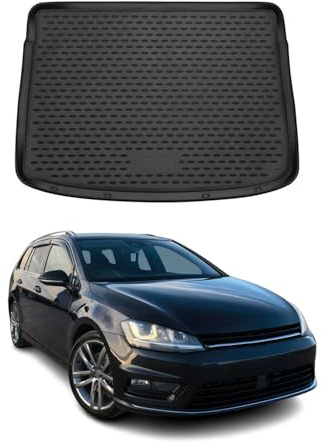 OMAC Kofferraumwanne für VW Golf mk7 Variant 2013-2020 TPE | Kofferraummatte, Laderaumwanne, Allwetter, fahrzeugspezifisches Produkt, Antirutsch, 3D-Passform, wasserdicht