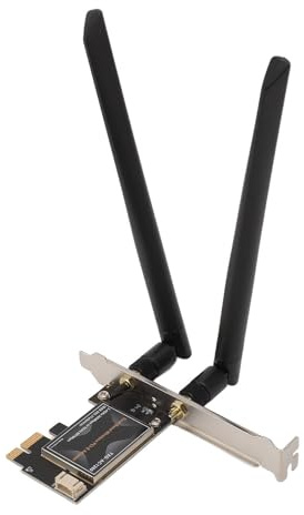 Tarjeta de Red PCIe, Adaptador Wi Fi USB 1435ac 867Mbps, Tarjeta Wi Fi Bluetooth 4,1 PCIEx1 con Antena Dual para 7 8 10 (Antena de 10 dB)