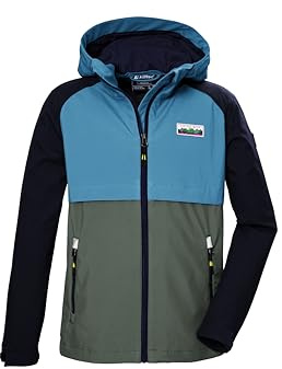 killtec Softshelljacka/utomhusjacka med huva KOS 137 BYS SFTSHLL JCKT, azur, 128, 42999-000