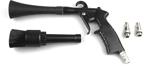 Shkalacar Druckluftpistole, Ausblaspistole mit Düse und Bürste, Hochdruck Reinigungspistole für Autos, Reinigungswerkzeuge für Sitze, Teppiche, Kissen, Lüftungsschlitze, Dächer