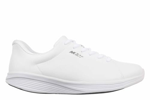MBT SF-4000 Chaussures pour Hommes. Chaussures de Sport anatomiques et Confortables. Chaussures physiologiques de Confort et de stabilité avec Semelle à Bascule. Couleur Blanche.