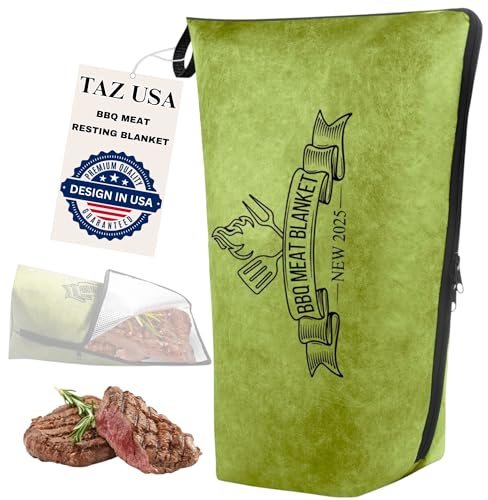 Couverture de barbecue pour reposer la viande, sac de repos de viande avec double fermeture éclair, couverture réutilisable de qualité supérieure, couverture pour fumoir à viande avec large ouverture