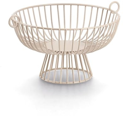 Zeller 27440 Obstkorb, Metall, beige