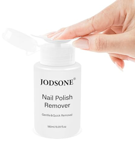 JODSONE Dissolvant de vernis à ongles sans parfum, 180 ml, retrait rapide du vernis à ongles, grande capacité, durable, universel pour manucure à domicile et salon professionnel