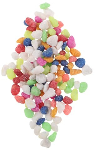 SHINEOFI Piedras Decorativas para Macetas y Acuarios 1 Kg Guijarros de Colores 08-12 CM para Plantas Grava para Jardinería y Paisajismo Rocas Pequeñas para Suculentas y Terrarios
