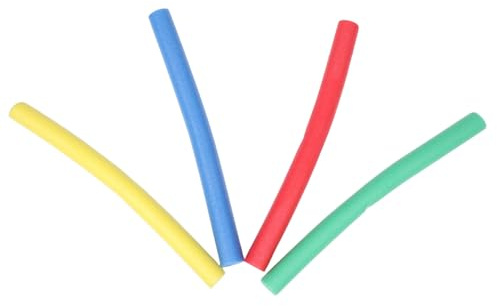 BESPORTBLE 4 Bastoncini da Corsa in Spugna Morbida 75 Cm, Bastoni per Staffetta e Gioco Genitore-figlio, Attrezzatura Sportiva per Team Building e Attività All’aperto