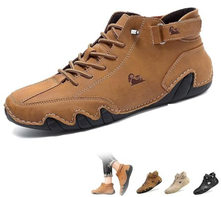 forbany Urbano Deck Chaussure Homme : Bottes de Mode Hautes Printemps-Été, Anti-Dérapantes et Respirantes (Brun clair, Taille unique, Adulte, 44, Numérique, Système Taille Chaussures EU, Moyen)