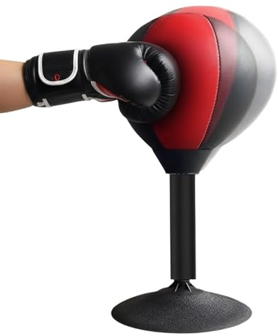 Saco de boxeo de 25 cm, pelota de velocidad, larga duración, diseño moderno, juguete de fitness con rebote | Herramienta de ejercicio para mujeres, hombres, casa, gimnasio, lugar de trabajo, sala de