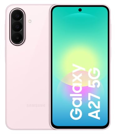 Samsung Galaxy A27 5G, 128GB, RAM 6GB, Light Pink [Versione Italiana] | 3 anni di Garanzia, Smartphone sottile, Cerchia e Cerca, Gomma Oggetto, Trascrizione Vocale, Tripla Camera, IP64, 5.000 mAh