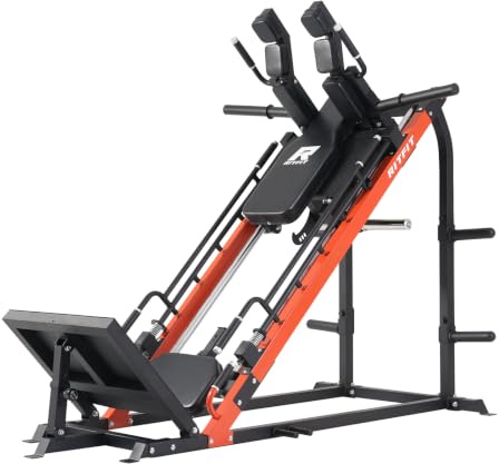 RitFit Beinpresse 45° Hack-Squat-Maschine, Pink (Orange)