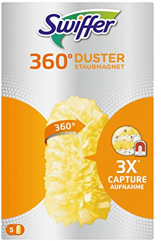Swiffer Duster 360 Plumeau Recharge 5 Unités Attrape/Retient Poussière
