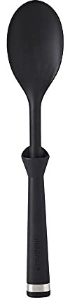 Mastrad premium Kochlöffel - Küchenlöffel aus Silikon (31,3 x 6 x 3 cm) - spülmaschinenfest und robust - sehr hitzebeständig - perfekt für Teig- und Pfannengerichte