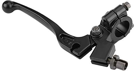 KIMISS Clutch Lever Motorcycle Clutch Lever Clutch Lever Bracket Aluminum 22mm 7/8in Folding Handlebar Motorcycle Clutch Brake Lever Handle with Perch for 50 - Dirt Pit Bike Black