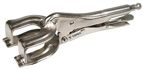 TOPEX Schweißzubehör Gripzangen, und für Kleinarbeiten an Karosserien, Blechen etc. Klemmzange Schweißzange Schweiß-Gripzange - Länge 280 mm - Arbeitsbereich 0-40 - TypW, 225 mm