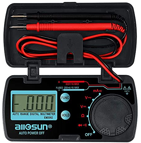 ALLOSUN Pocket Size Digital Multimeter Auto Range Multi Tester (EM3082 (Auto Range))
