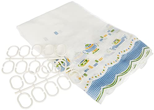 Cardenal Textil Tazas Cortina Cocina Visillo, Tela, Azul, Pack 2 100 x 140 cm