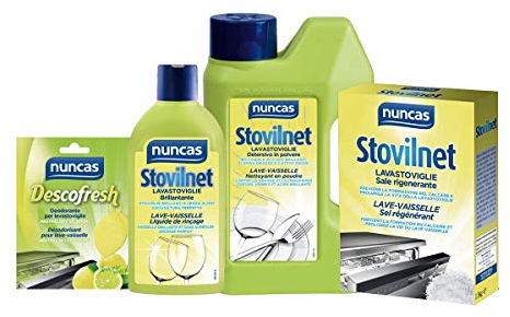 NUNCAS SET LAVASTOVIGLIE : STOVILNET SALE + STOVILNET POLVERE + STOVILNET BRILLANTATE + DESCOFRESH