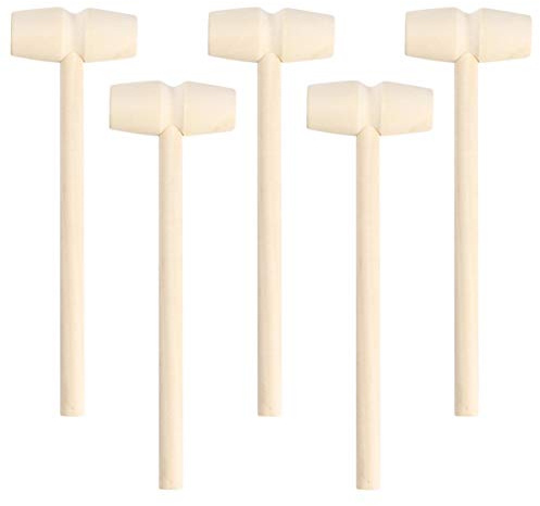 Toddmomy Mini Holzhammer Spielzeug 10 Stück Pädagogisches Motorikspielzeug Für Kinder Fördert Hand-Auge-Koordination Und Geschicklichkeit Geburtstagsgeschenk Für Jungen Und Mädchen