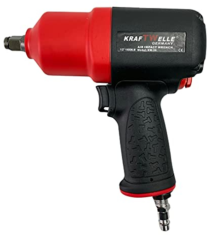 Kraftwelle KW-39 Clé à chocs à air comprimé 1/2 1400 Nm Changement de pneu pour voiture industrielle Atelier professionnel Double marteau à percussion