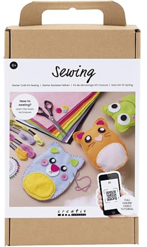 Creativ Starter Bastelset Nähen, Teddybären, 1 Packung